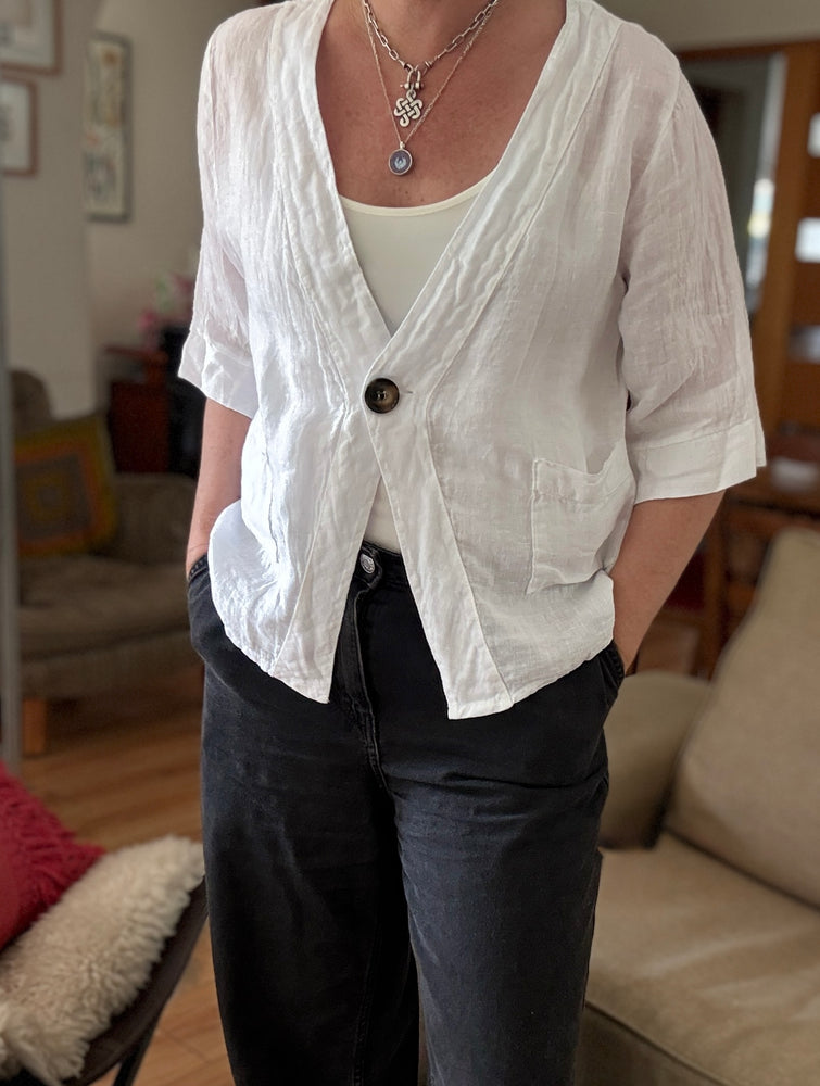 Blusa Lino botón